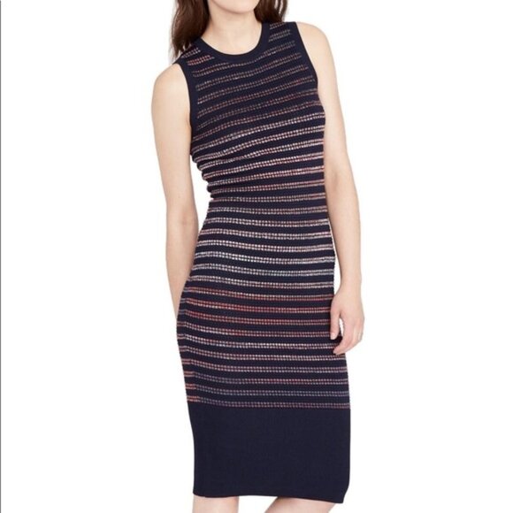 Rachel Rachel Roy | Space Dye Striped Midi Dress - Picture 3 of 6